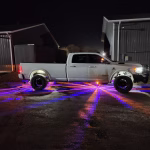 Blue and Amber Watermelon Lights